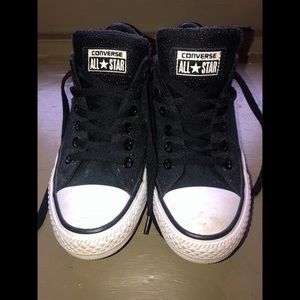 Women’s Black Scaly-Textured Converse All Stars